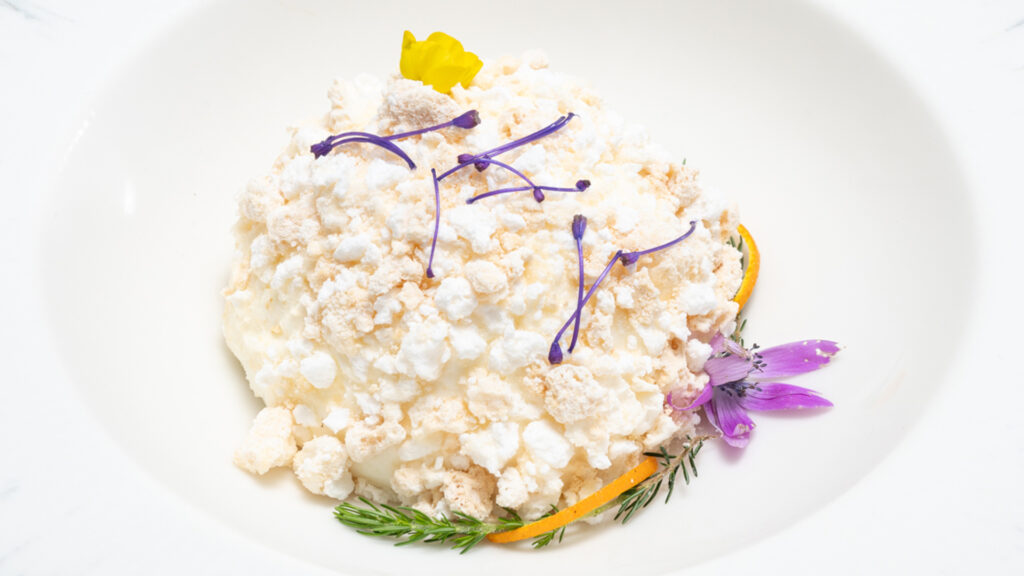 Olive Oil Cake curated by Chef Massimo at Vista À La Carte Restaurant, Visula Hotel & Spa, served as a traditional local dessert.