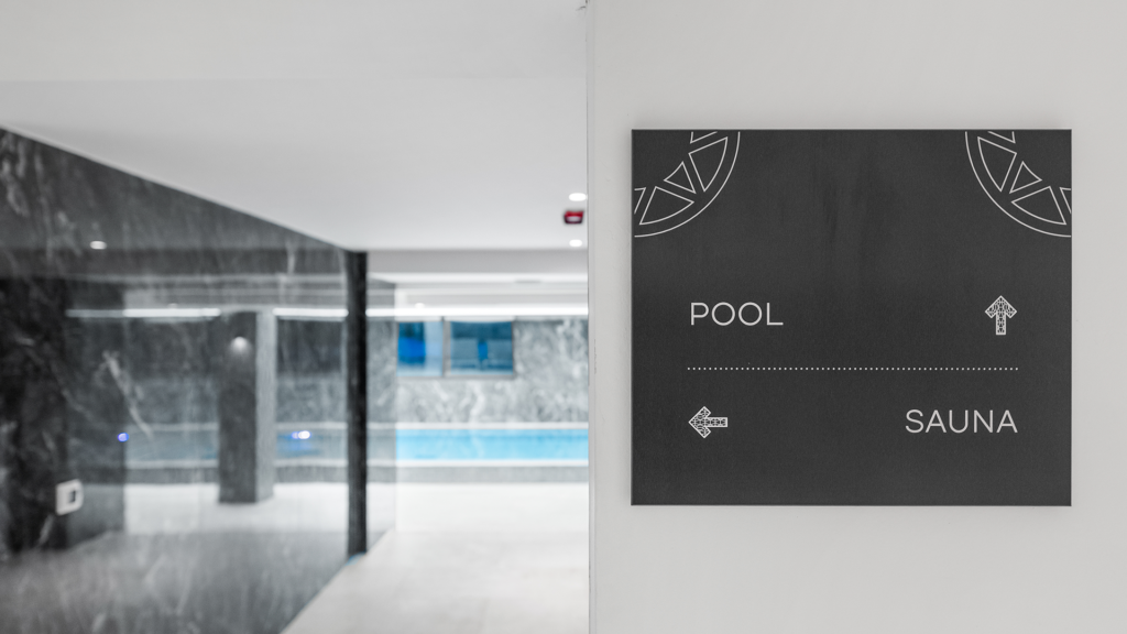 Indoor swimming pool in the wellness and spa area at Visula Hotel & Spa in Medulin, Croatia.